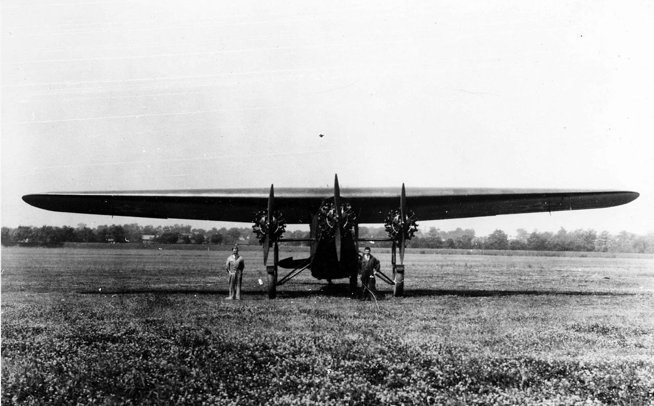 Atlantic-Fokker C-2 26-202, front view. (U.S. Air Force)