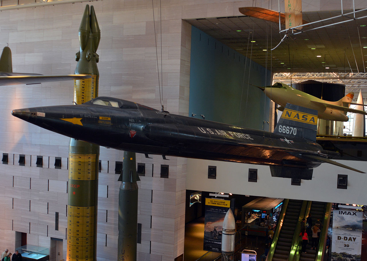 North American Aviation, Inc., X-15A-1 56-6670 at the National Air and Space Museum, Washington, D.C. (D. Ramey Logan via Wikipedia)