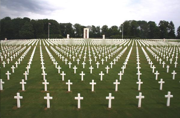 Luxembourg American Cemetery, Val du Scheid, Luxembourg. 5,076 American soldiers buried. 371 missing in action.