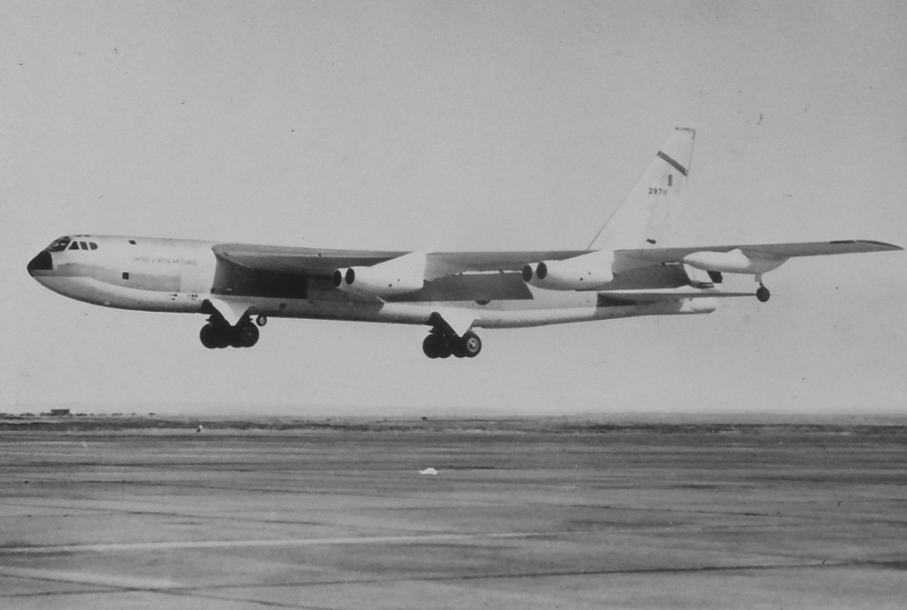 The first operational Boeing B-52 Stratofortress, RB-52B-15-BO 52-8711. (U.S. Air Force)