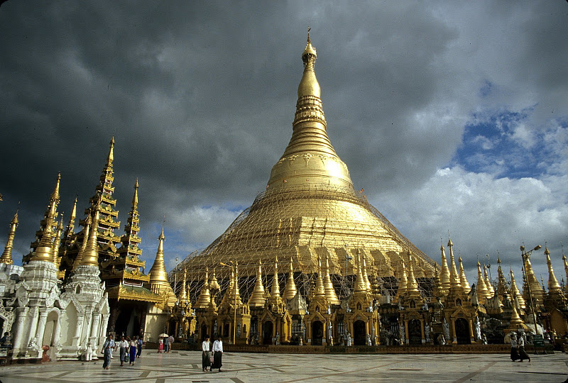 The Shwedagon Pagoda, Yangon, Myanmar. (Unattributed)