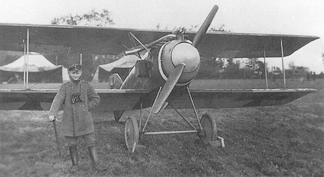 Manfred von Richtofen with an Albatross D.II. (Unattributed)