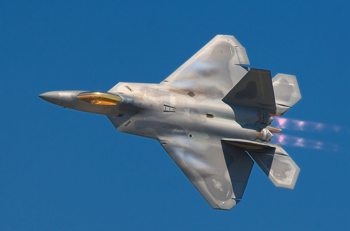 A Lockheed Martin F-22A Raptor in flight. (Wikipedia)