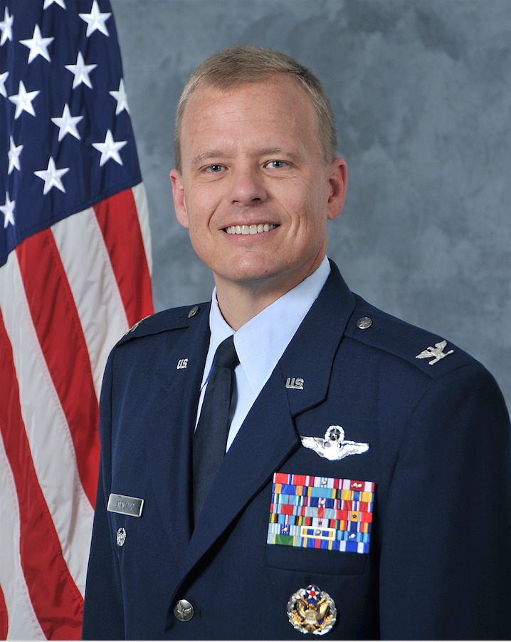 Colonel Chris R. Stricklin, United States Air Force.