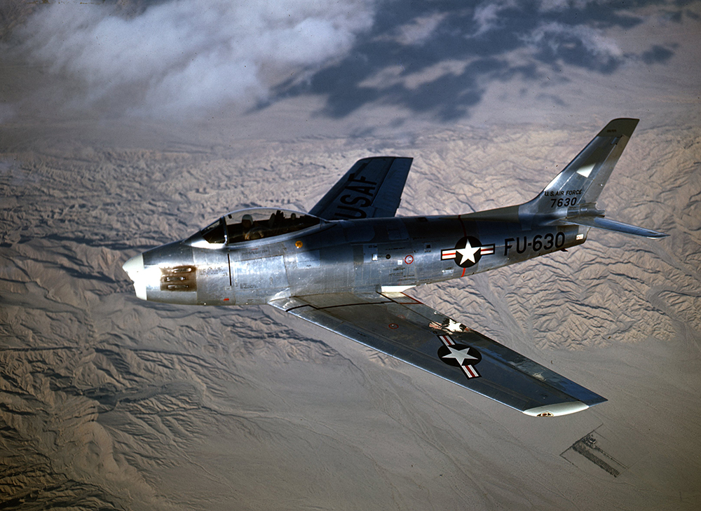 North American Aviation F-86-A-NA Sabre 47-630. (North American Aviation, Inc./Chicago Tribune)