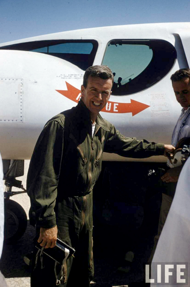 NACA test pilot Joe Walker with the Douglas X-3. (LIFE Magazine via Jet Pilot Overseas)