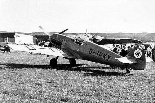 Record-setting Bayerische Flugzeugwerke Bf 109 V13, D-IPKY. (Unattributed)