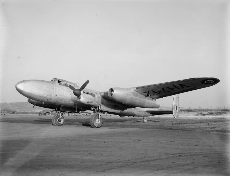 Avro Lancastrian (nene engine test bed). © IWM (ATP 14764B)