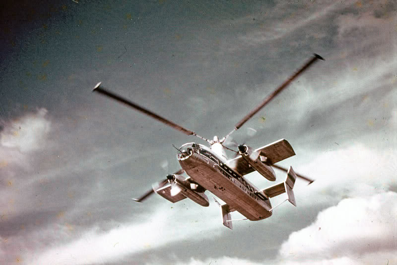 Fairey Rotodyne XE521 in flight. (Unattributed)