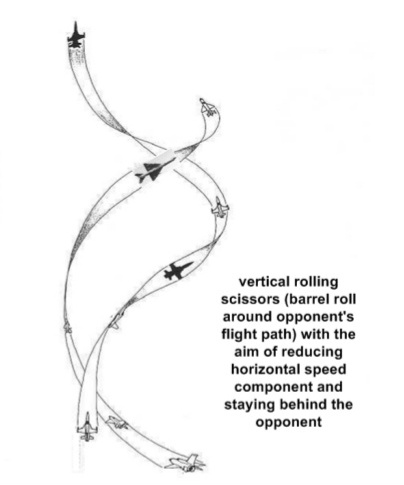 Diagram of Vertical Rolling Scissors Maneuver, (Predrag Pavlovic, dipl. ing. and Nenad Pavlovic, dipl. ing.)