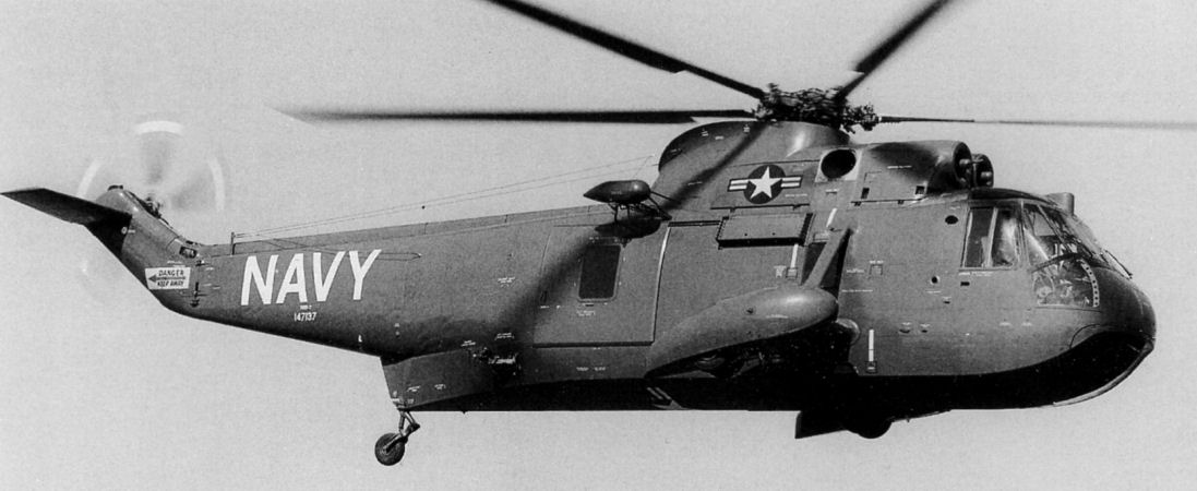 Sikorsky XHSS-2 Sea King, Bu. No. 147137, made its first flight at Stratford, CT. (U.S. Navy)