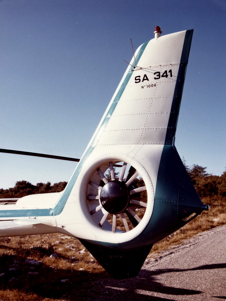 Sud-Aviation fenestron on an early production SA 341 Gazelle, c/n 1006, F-WTNV