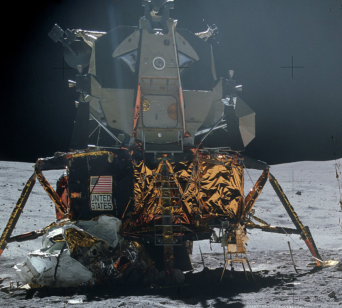 Apollo 16 Lunar Module Orion at the Descartes Highlands.