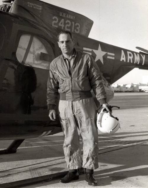Test pilot Jack L. Zimmerman with the record-setting Hughes YOH-6A Light Observation Helicopter, 62-4213. (FAI)