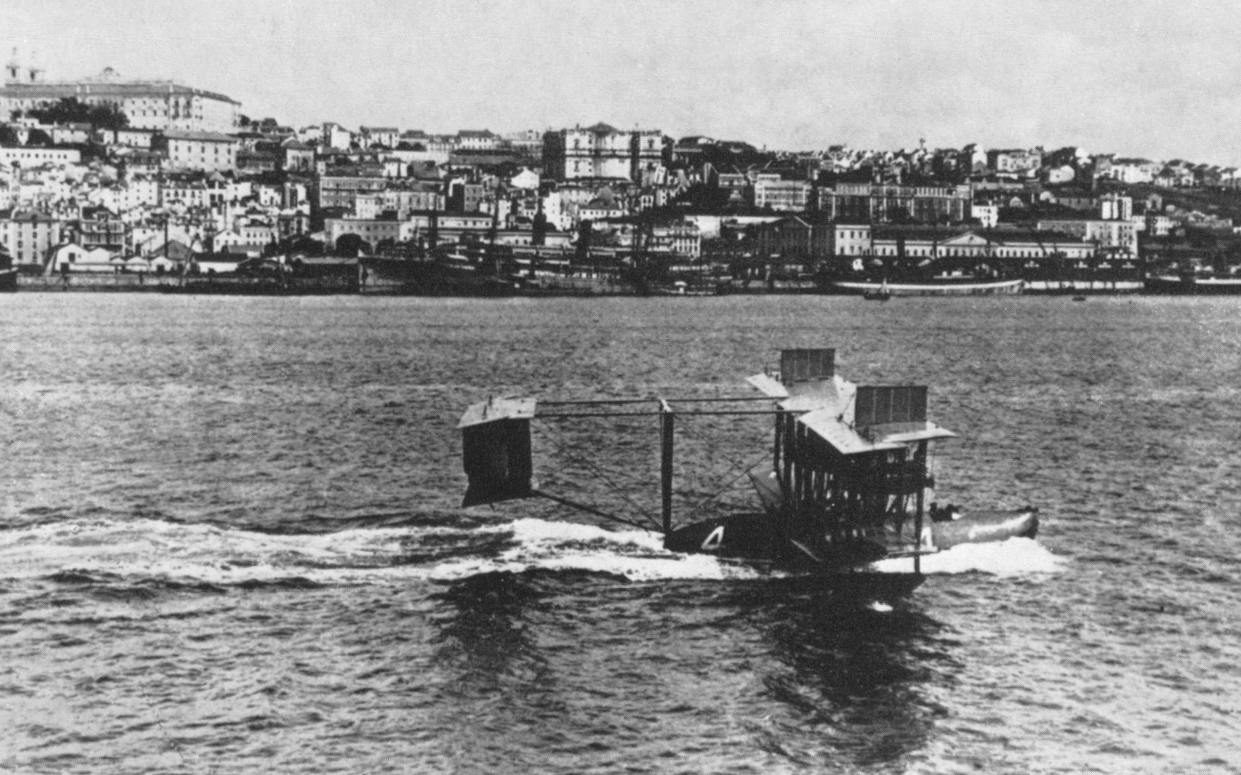 Curtiss NC-4 at Lisbon, Portugal, 27 May 1919.