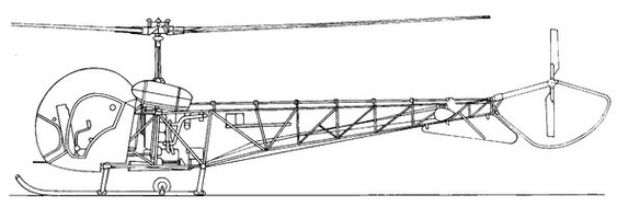 Bell Model 47G, 47G-2 diagram 
