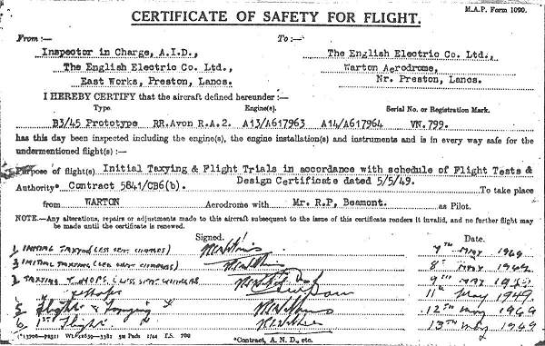 Airworthiness certificate