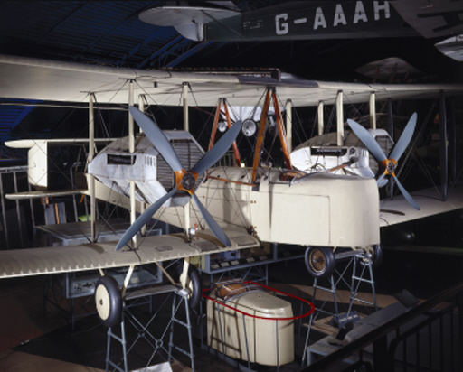 Alcock and Brown's Vickers Vimy at the Science Museum, London. © Science Museum