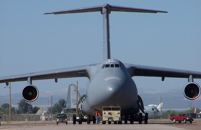 Lockheed C-5A Galaxy 66-8304 arrived at The Boneyard, 2004. It was the fifth C-5 to be retired. (Phillip Michaels via AMARC)