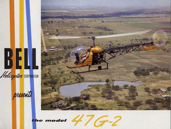 This advertisement for the Bell 47G-2 shows an early production aircraft painted yellow. This may be c/n 1342. (Bell Helicopter Company)