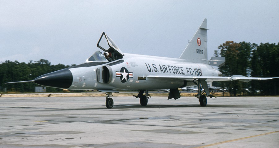 Captain Kenneth D. Cahnadler's Convair F-102A Delta Dagger, 56-1196, at Andrews Air Force Base, 28 July 1957. (From the Collection of Johan Ragay, with much appreciation—TDiA)