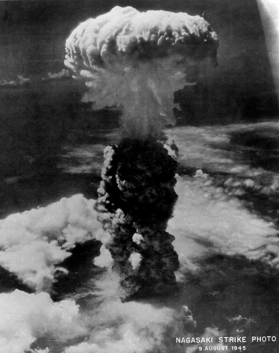 Nagasaki, 9 August 1945, photographed by Joe Kosstatscher, U.S. Navy.