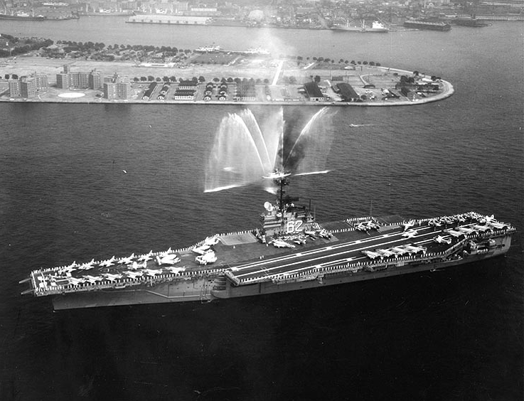 USS Independence (CVA-62) at New York Harbor, Juky 1964. (U.S Navy)