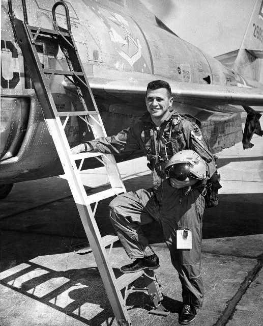 Francis G. Powers, Civilian pilot of the U2 American jet plane shot down over Russia. The photo was taken some years ago when he was a U.S. Air Force pilot. Powers resigned his Air Force Reserve commission in 1956. The State Department admitted, May 7, 1956 that a high altitude U.S. jet plane made an intelligence flight over the Soviet Union, but said it was not authorized in Washington. (AP Photo)