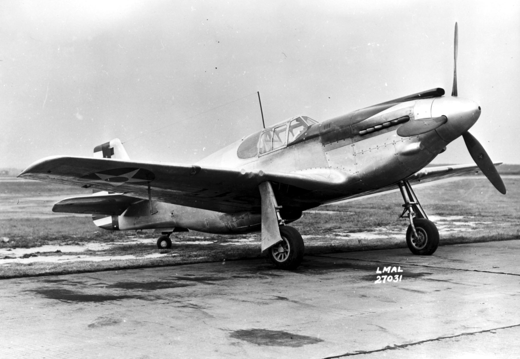 North American Aviation XP-51 41-039 at NACA Langley. (NASA)