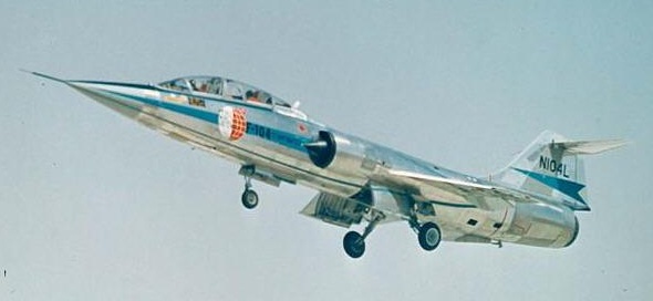 Lockheed TF-104G Starfighter N104L, World Speed Record holder. (Lockheed)