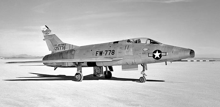 North American Aviation F-100A-5-NA Super Sabre 52-5778. (NASA)