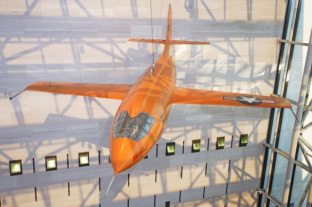 Bell X-1, 46-062, Glamorous Glennis, on display at the National Air and Space Museum, Washington, D.C. (NASM)