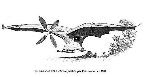 9 octobre 1890 - Et Clément Ader inventa l'avion 