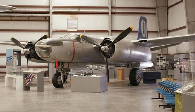 This Douglas A-26C-20-DT Invader, 43-22494, at the Pima Air And Space Museum, Tucson, Arizona, is marked as an aircraft of the 319th Bombardment Group, Light, at Okinawa, 1945. (Pima Air and Space Museum)