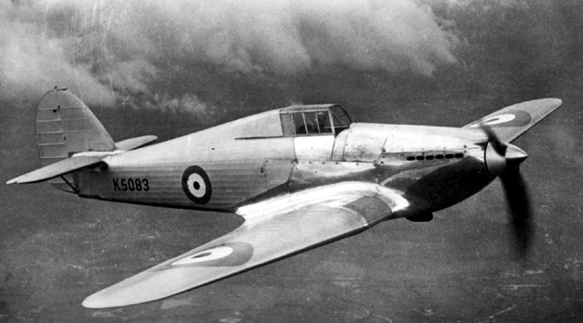 Right profile of the prototype Hawker Hurricane, K5083. Photograph © IWM (MH 5190)