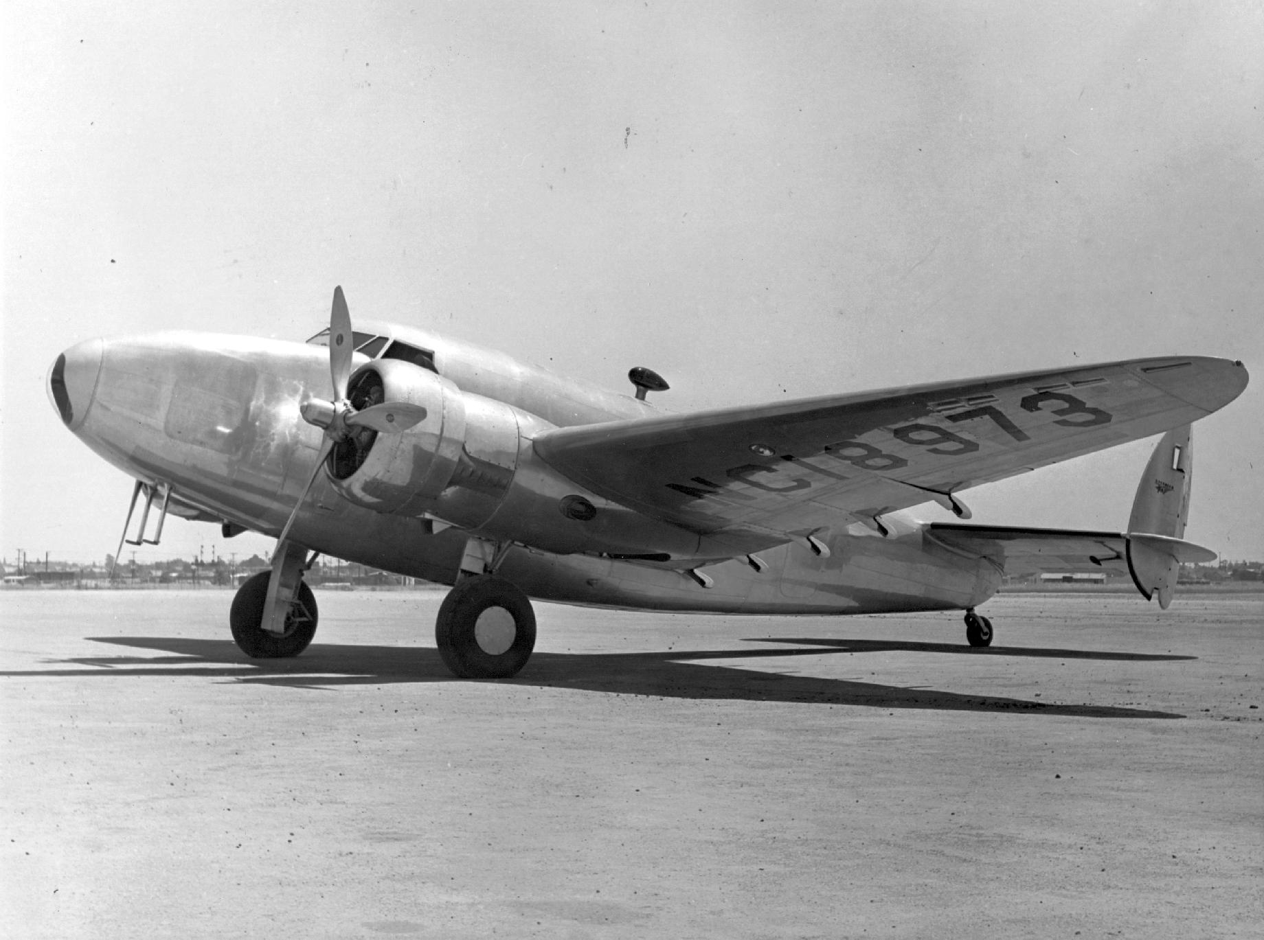 Lockheed Model 14-N2 Super Electra Special, c/1419, NX18973. (San Diego Air and Space Museum Archive)