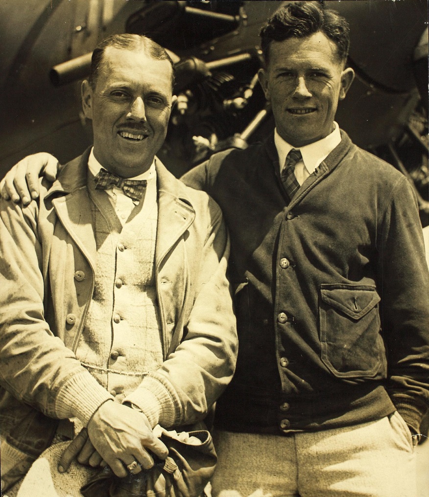 John W. "Jack" Frost and Gordon Scott, crew of Golden Eagle. (San Diego Air and Space Museum Archives)