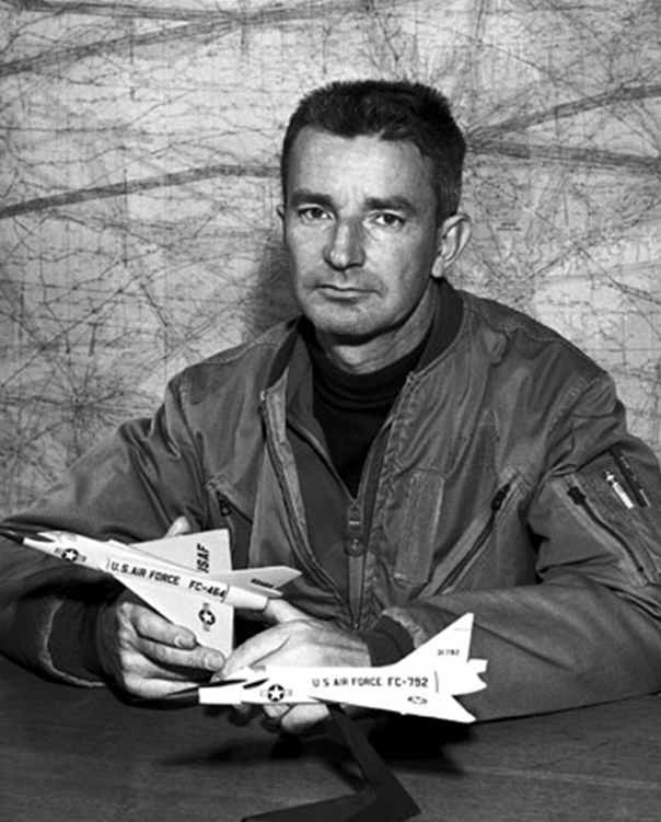 Convair Chief Test Pilot Richard Lowe Johnson. (Photograph courtesy of Neil Corbett, Test and Research Pilots, Flight Test Engineers)