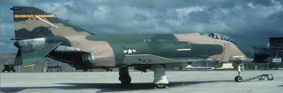 McDonnell F-4C-15-MC 63-7415 in SEA camouflage in service with the Hawaii Air National Guard.