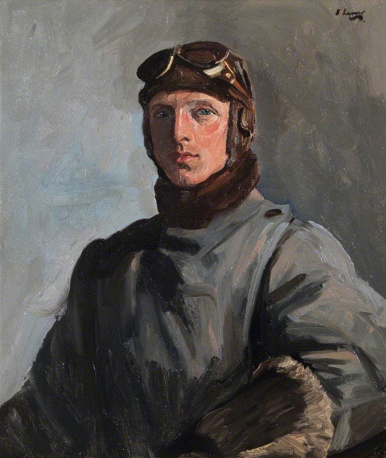 Sir John William Alcock, by Sir John Lavery, R.A., 1919 