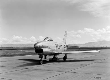 North American Aviation YF-86 Sabre 50-577, NACA 149. (NASA)