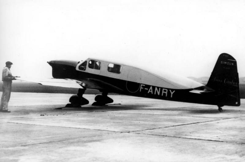 Saint Exupery's Caudron C.630 Simoun, F-ANRY, prepares to take off at Le Bourget. (Succession de Saint-Exupéry d’Agay via Le Musée de l’Air et de l’Espace)