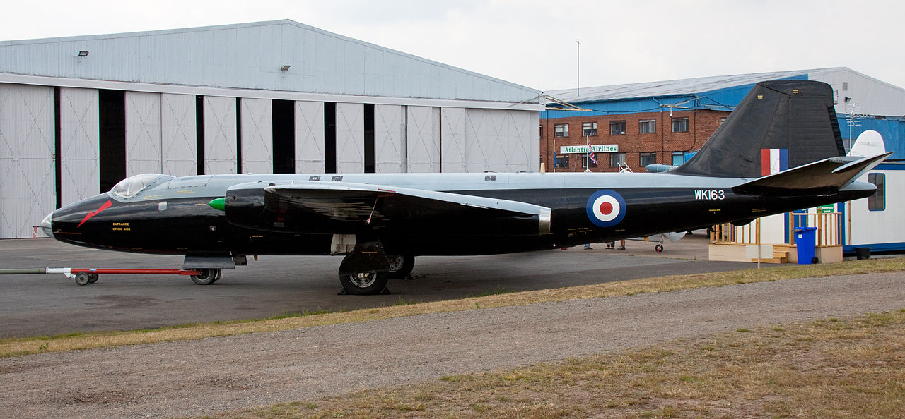 English Electric Canberra B2 WK163 (G-BVWC). (Tony Hisgett, via Wikipedia)