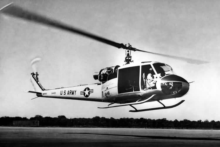 Bell XH-40 first flight. (U.S. Army)