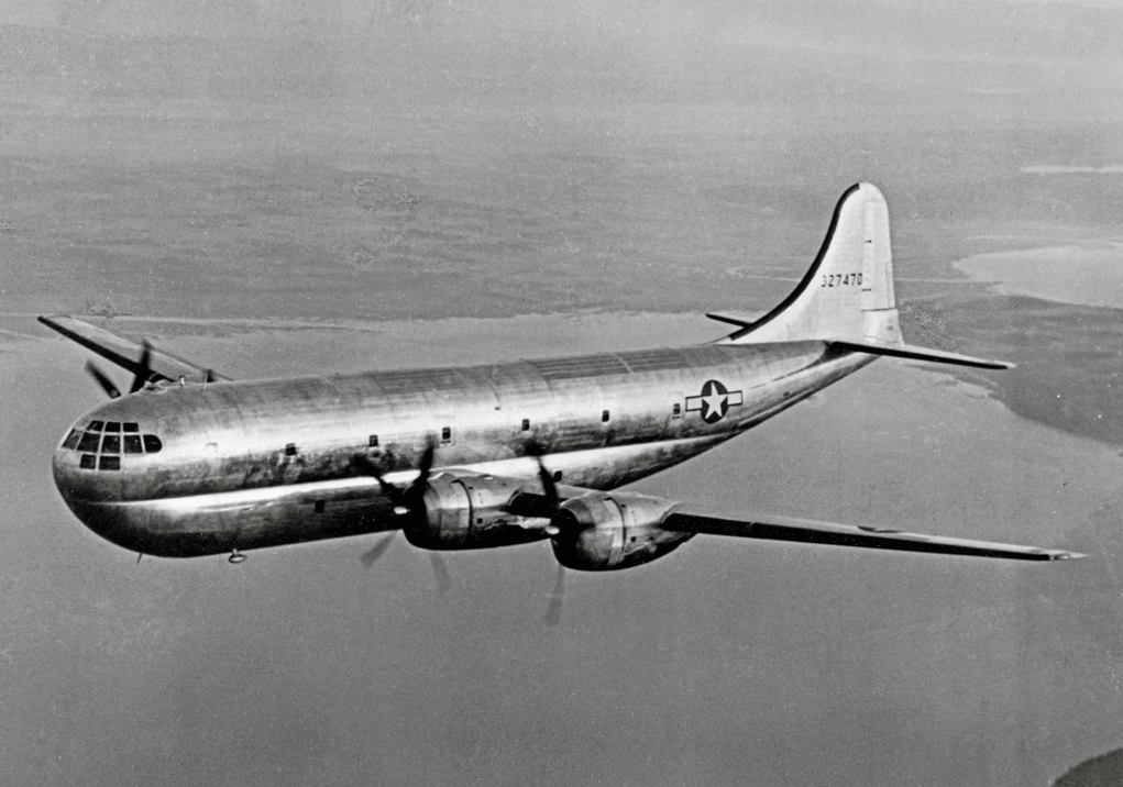 Boeing XC-97 43-27470, the first of three Model 367 prototypes. (Boeing)