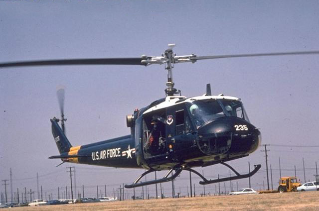 The UH-1F was originally tasked with supporting Stratgic Air Command missile bases. (U.S. Air Force)