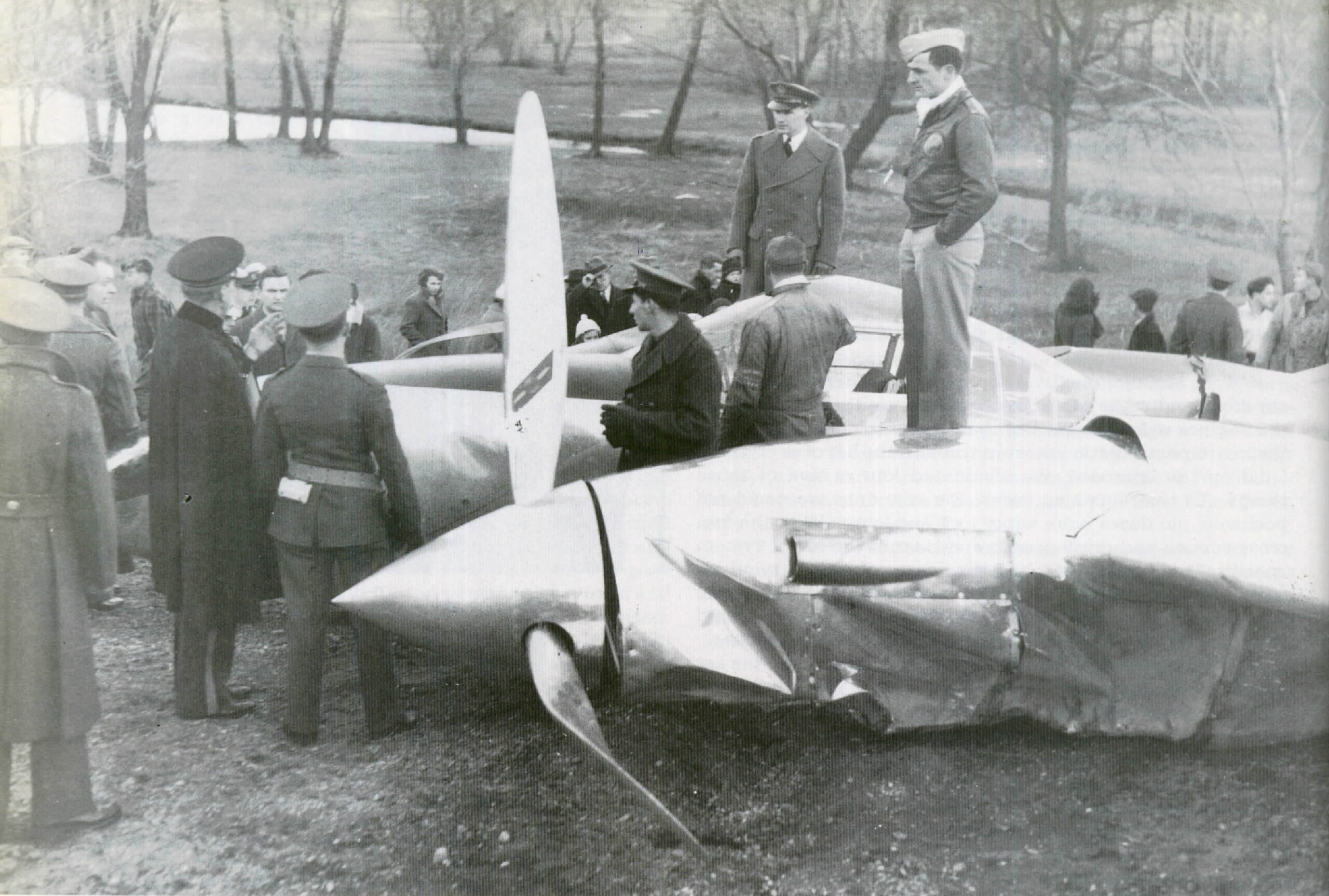 Wreck of the Lockheed XP-38 at Cold Stream, New York. (Associated Press)