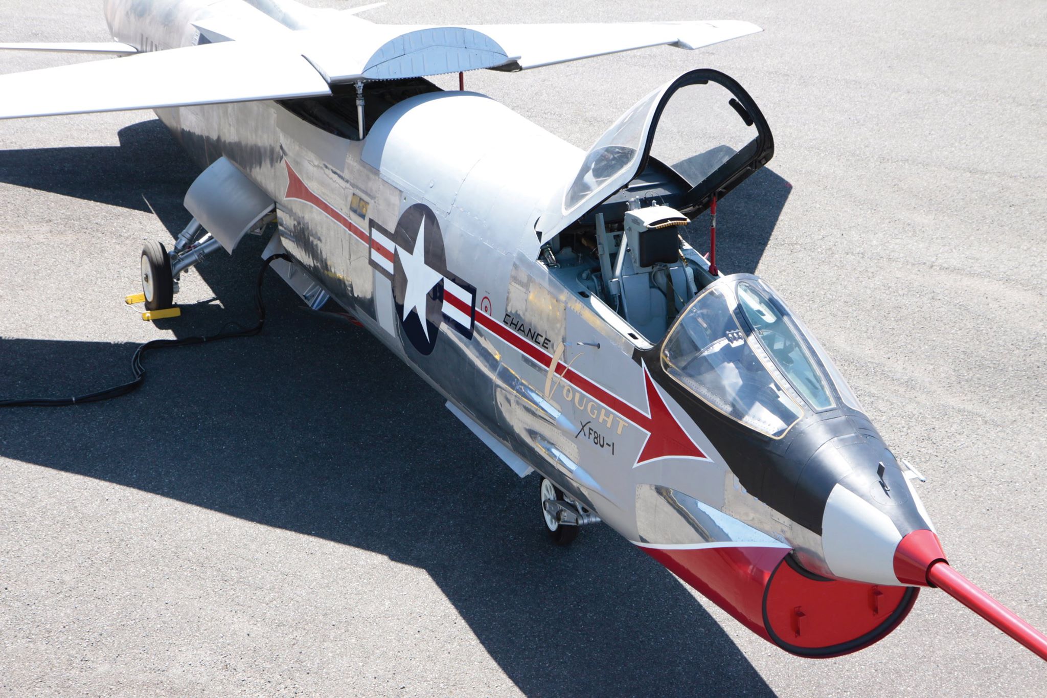 The Vought XF8U-1 has been restored by The Museum of Flight at Paine Field, Stattle, Washington. (The Museum of Flight)