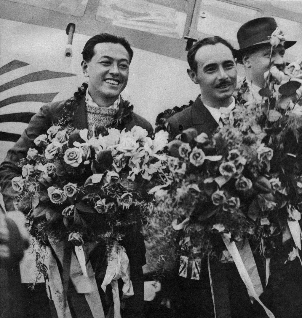 Pilot Masaaki Iinuma and Navigator Kenji
