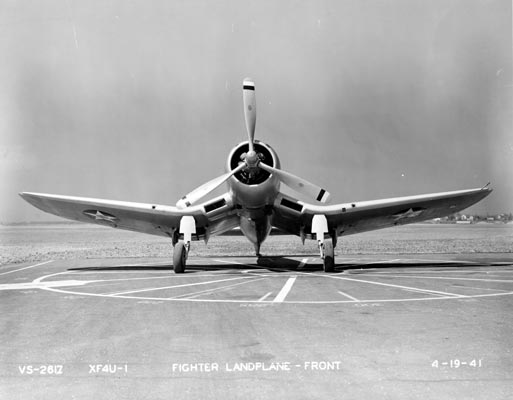 Vought Aircraft Division XF4U-1, front. (Vought Sikorsky VS-2612)